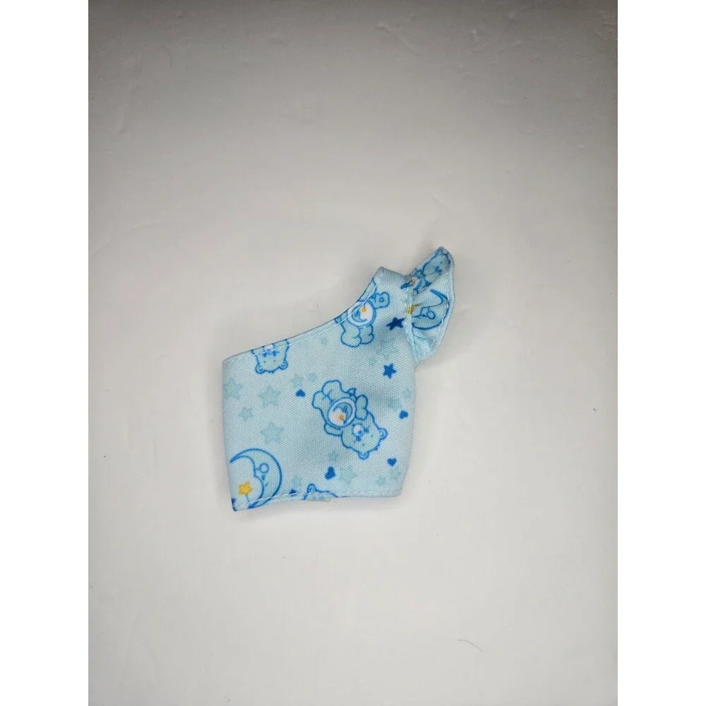Barbie Care Bears Fashion Top One Shoulder Blue Ruffle
